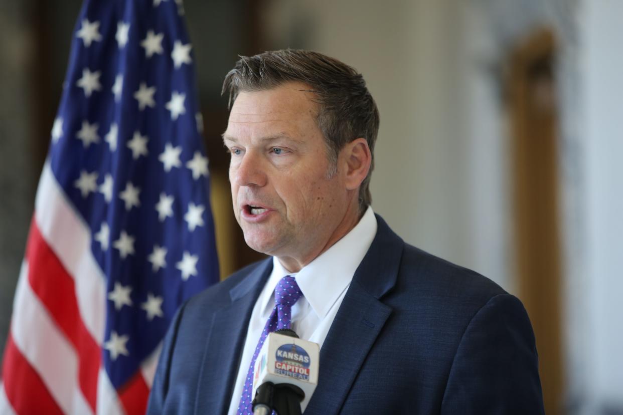 Kansas Attorney General Kris Kobach hasn't answered questions about whether he's still operating his private law firm.