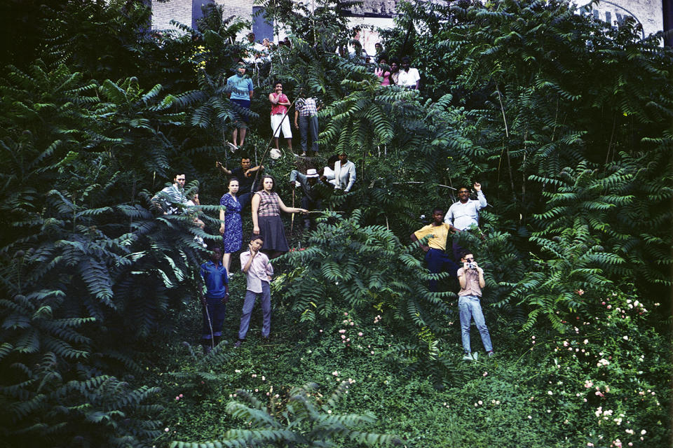 <p>Untitled from the series “RFK Funeral Train” 1968. (© Paul Fusco/Magnum Photos, courtesy of Danziger Gallery) </p>