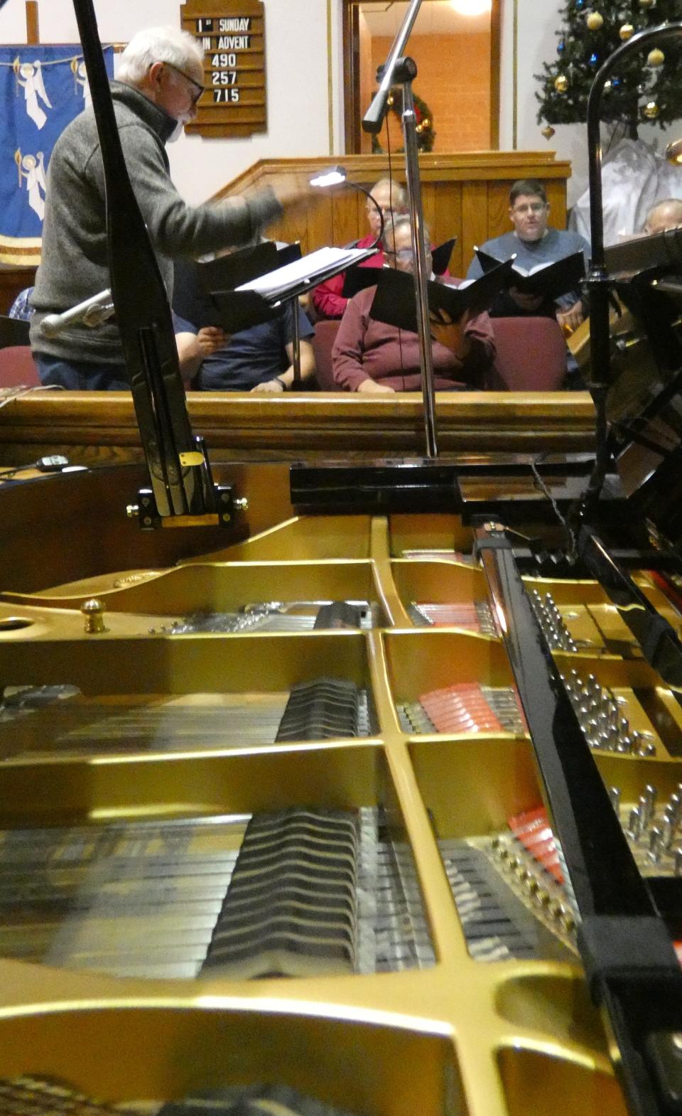 United in Harmony rehearses on Monday at Good Hope Lutheran Church.