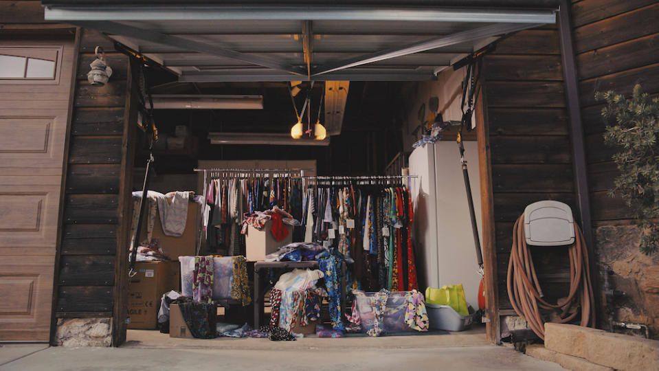 The full garage of a LuLaRoe consultant. - Credit: Courtesy of Amazon Prime Video