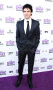 "Vampire Diaries" heartthrob Ian Somerhalder was dashing (albeit overdressed) in a cool suit and smirk.