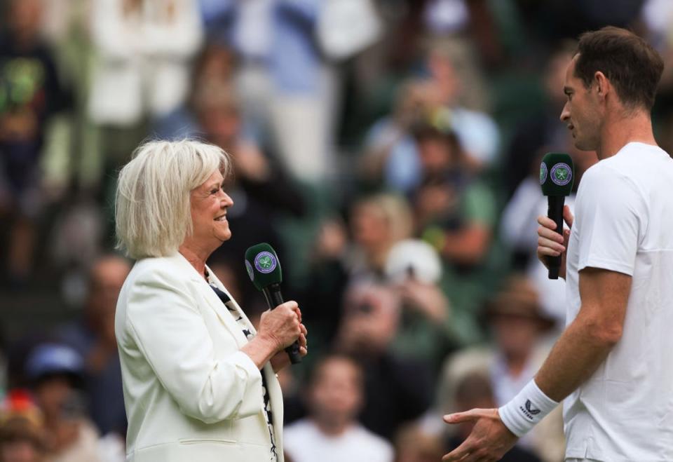 Barker, the face of Wimbledon, returned to Centre Court (Getty Images)