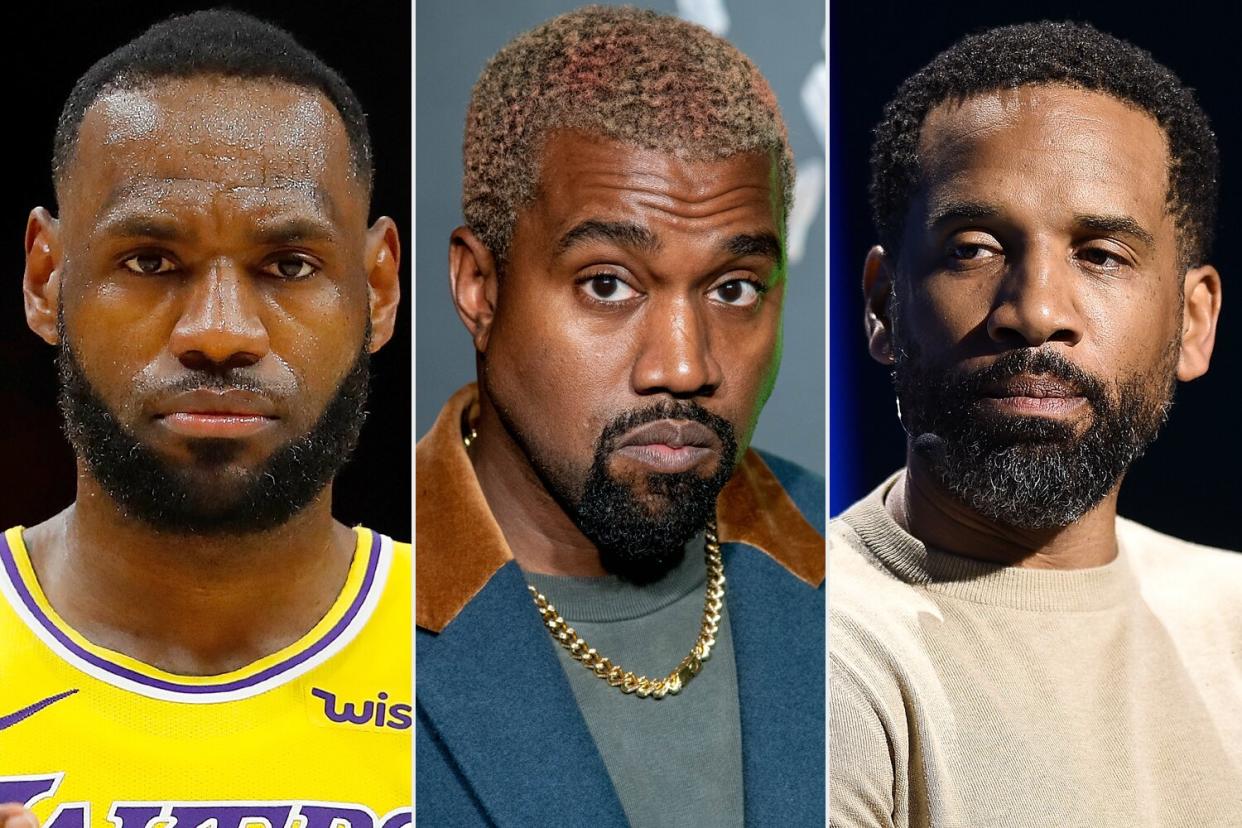 LeBron James, Kanye West, Maverick Carter