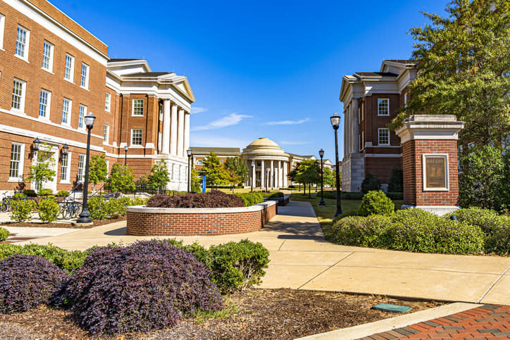 A university campus