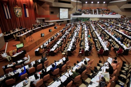 A general view of a session of the National Assembly in Havana