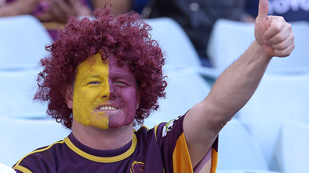 Fans start flocking into ANZ Stadium for the 2015 NRL Grand Final. Image: Getty