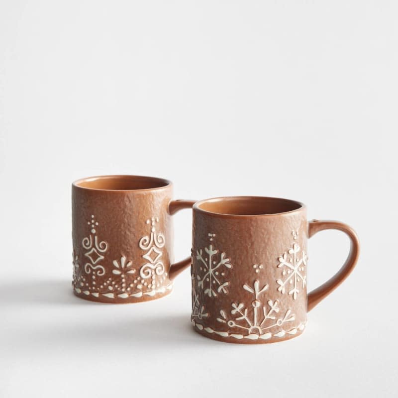 Gingerbread Mugs Set of 2