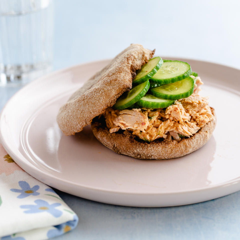 Spicy Tuna Salad English Muffin Sandwich