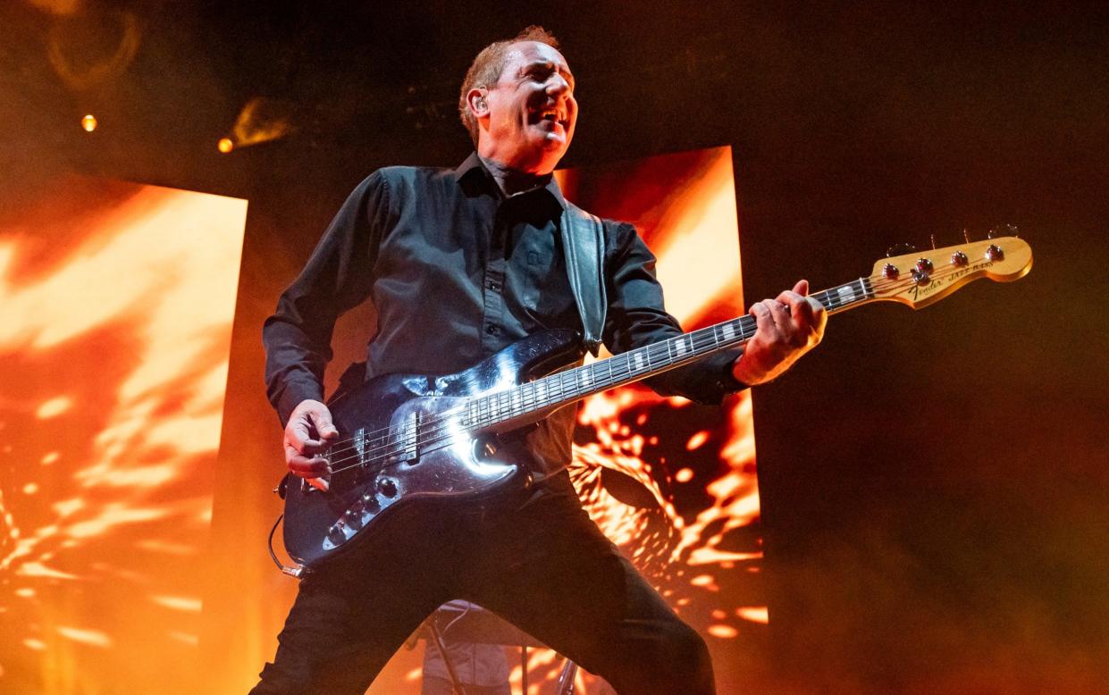 Andy McCluskey of OMD at the O2 Arena