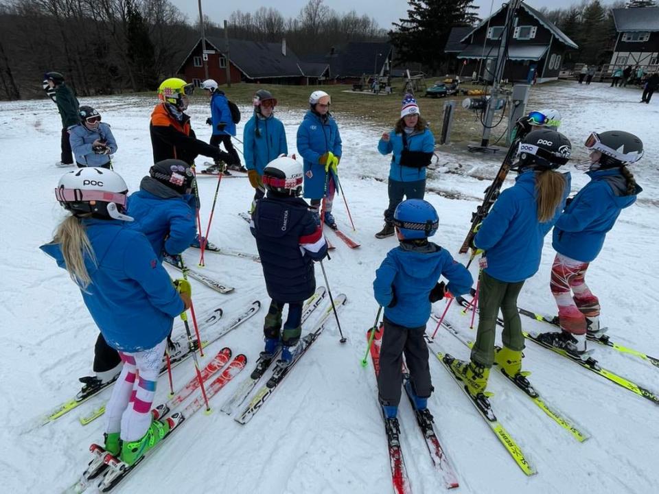 The Junior Development Team at Swiss Valley Ski & Snowboard Area hits their first on-snow practice at the Jones resort last weekend.