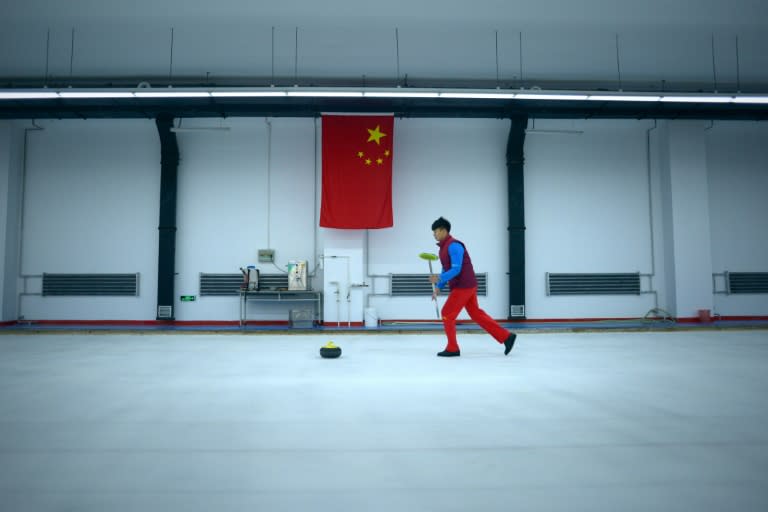 The next generation of Chinese curlers train at the Linxian Curling club in Harbin, where average daily temperatures plunge as low as -24 degrees Celsius (-11 Fahrenheit) in January