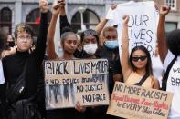 Protest against the death of George Floyd, in Amsterdam