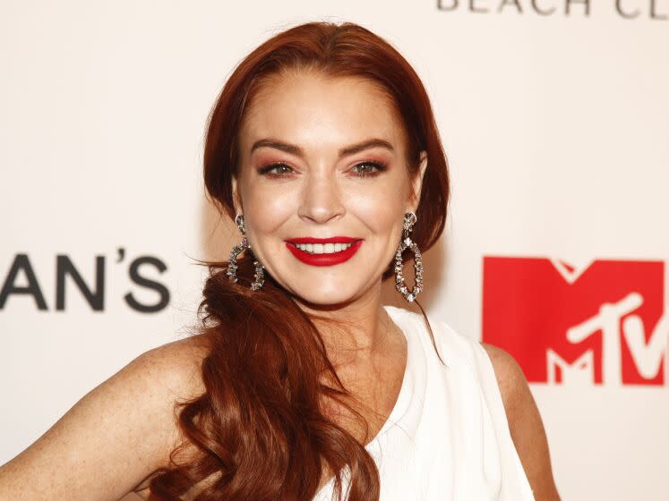 Lindsay Lohan attends MTV's "Lindsay Lohan's Beach Club" series premiere party at Magic Hour Rooftop at The Moxy Times Square on Monday, Jan. 7, 2019, in New York. (Photo by Andy Kropa/Invision/AP)