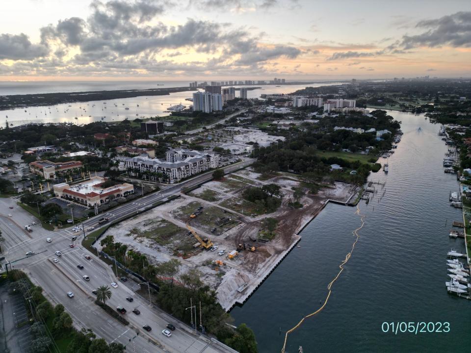 Construction at the Ritz-Carlton Residences Palm Beach Gardens off PGA Boulevard.