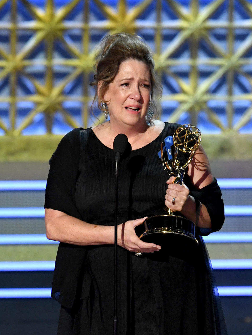 Actor Ann Dowd accepts the Outstanding Supporting Actress in a Drama Series for "The Handmaid's Tale" onstage during the 69th Annual Primetime Emmy Awards at Microsoft Theater on Sept. 17, 2017 in Los Angeles, California.