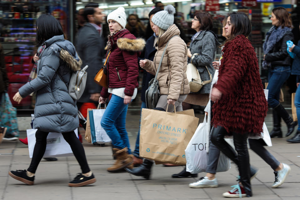 Shoppers in Oxford Street, London. Photo: Jack Taylor/Getty Images