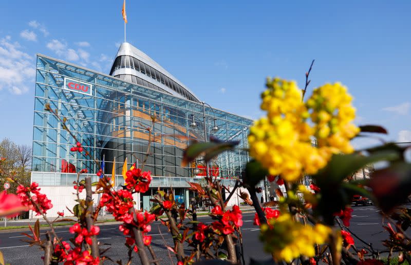 A view of the Christian Democratic Union party (CDU) headquarters in Berlin