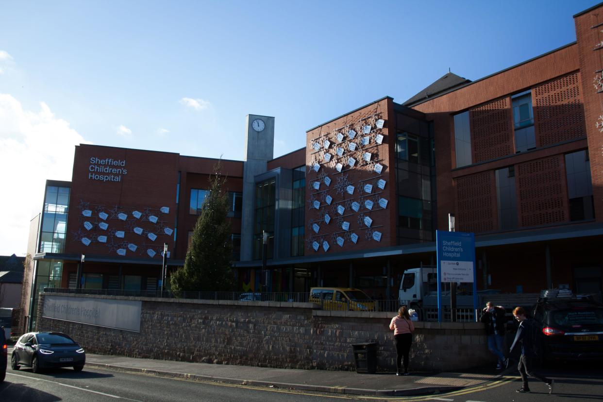 Sheffield Children's Hospital in Sheffield, South Yorkshire in the UK