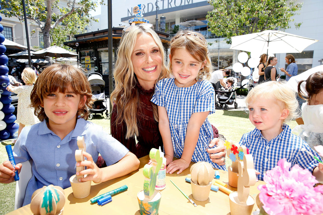 Molly Sims with her children Scarlett May Stuber, Grey Douglas Stuber and Brooks Alan Stuber