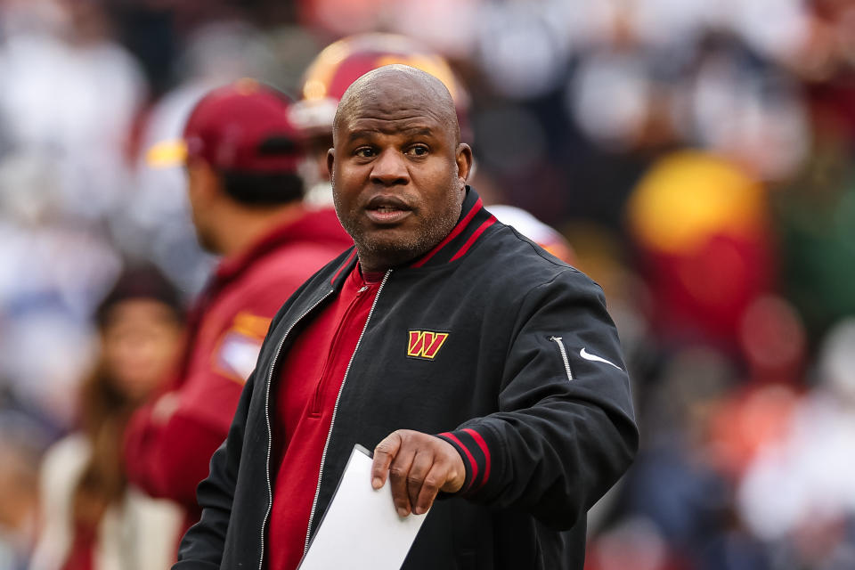 Eric Bieniemy's next move should be back to Colorado with head coach Deion Sanders. (Photo by Scott Taetsch/Getty Images)