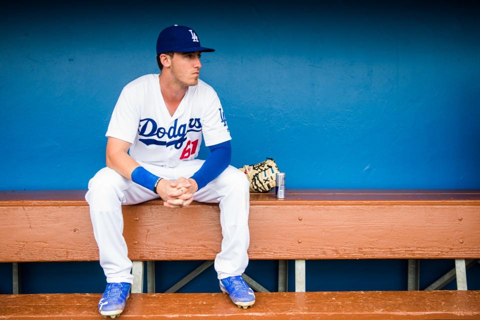 Cody Bellinger was called up by the Dodgers on Tuesday. (AP)