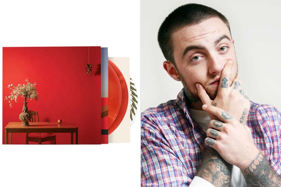<p>Rostrum Records; J. Emilio Flores/Corbis via Getty</p> Mac Miller and the special edition of his sophomore album, "Watching Movies With the Sound Off.