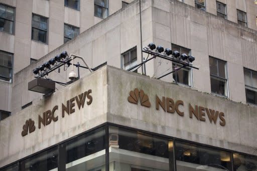 File photo of the NBC News logo at 10 Rockefeller Plaza in New York City. Software giant Microsoft has parted company with NBC News, pulling out of their joint venture MSNBC to launch its own online news service, NBC News has announced