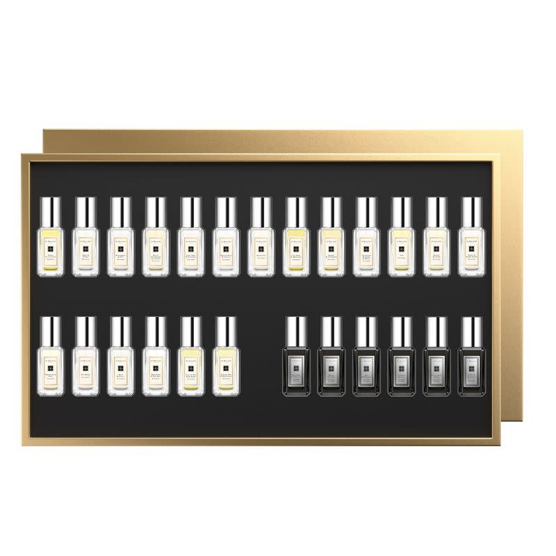 <p>A gift for someone you love very much (basically yourself), this beautiful golden case contains all 25 of Jo Malone's iconic colognes, in miniature form.</p><p>Available from 23 October.</p>
