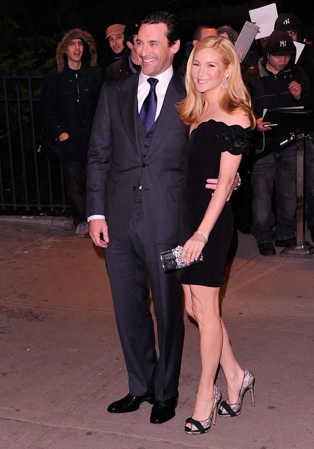 Jon Hamm and his ex Jennifer Westfeldt. Source: Getty