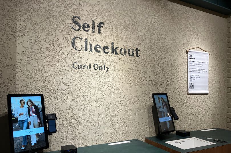 New self-checkouts at River Island