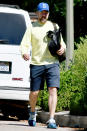 <p>Jason Sudeikis wears a baseball cap as he heads out and about in L.A. on Wednesday. </p>