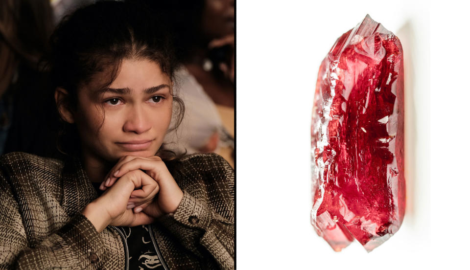 Rue deals with the death of her father by embracing a path of destruction and escapism — in her case, with substance abuse. In Season 2, we saw her relapse all the way to rock bottom, taking down everyone — loved ones, family, and friends alike — in her path. Rue might benefit from starting off with a ruby crystal. Rubies are considered to be good stimulants of self-awareness and clarity, therefore are usually chosen to promote the process of addiction recovery. It is believed by some that rubies can also stimulate organs such as the kidneys and promote a positive and courageous mental state — ideal for body cleansing and accepting the transition of her family dynamic since her father passed away. 