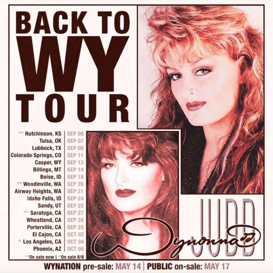 Wynonna Judd 2024 Tour Back to Wy Admat Tour Dates