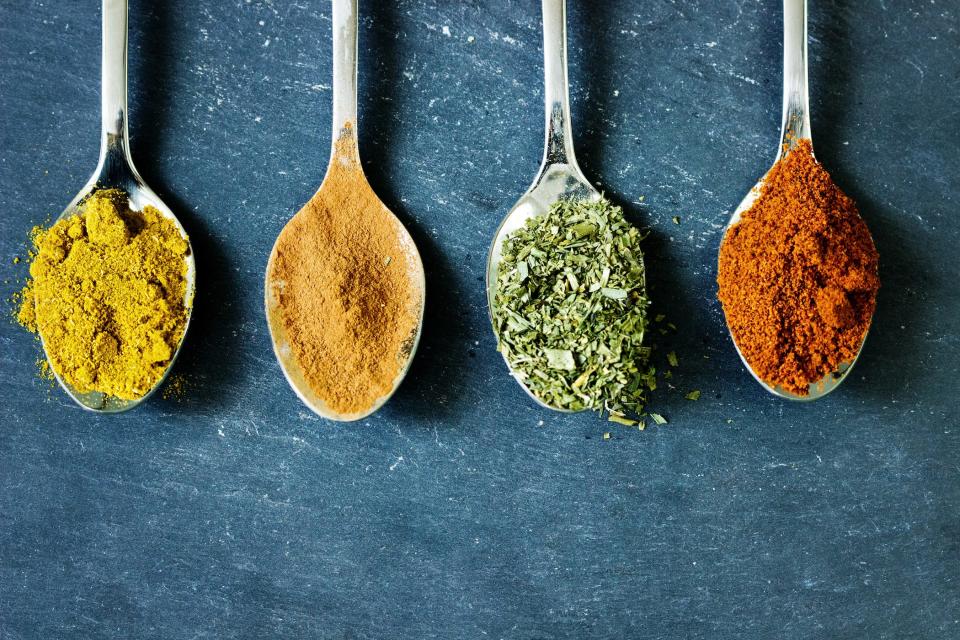 spices are not blue