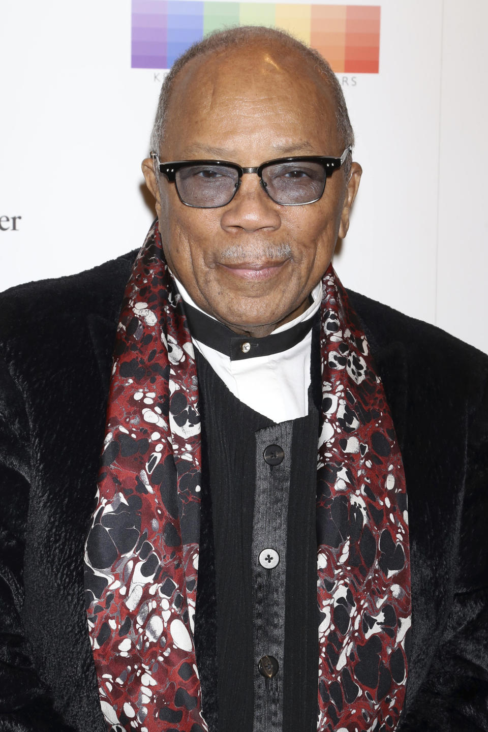 FILE - In this Dec. 3, 2017 file photo, Quincy Jones attends the 40th Annual Kennedy Center Honors at The Kennedy Center Hall of States in Washington. The Recording Academy’s Task Force on Diversity and Inclusion is a launching a new initiative announced Friday, Feb. 1, 2019, to create and expand more opportunities to female music producers and engineers. More than 200 musicians, labels and others have already pledged, including Jones, Lady Gaga, Justin Bieber, Pearl Jam, Pharrell and Ariana Grande. (Photo by Greg Allen/Invision/AP, File)