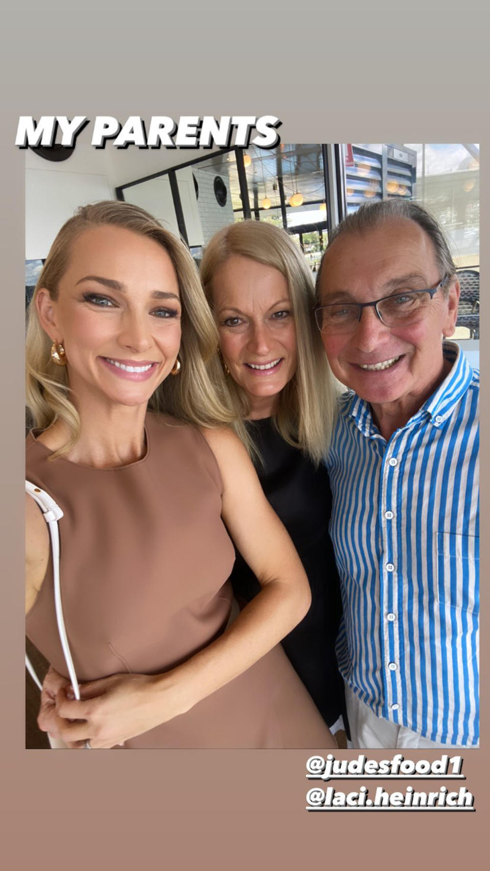 Anna Heinrich with her parents Les and Jude Heinrich