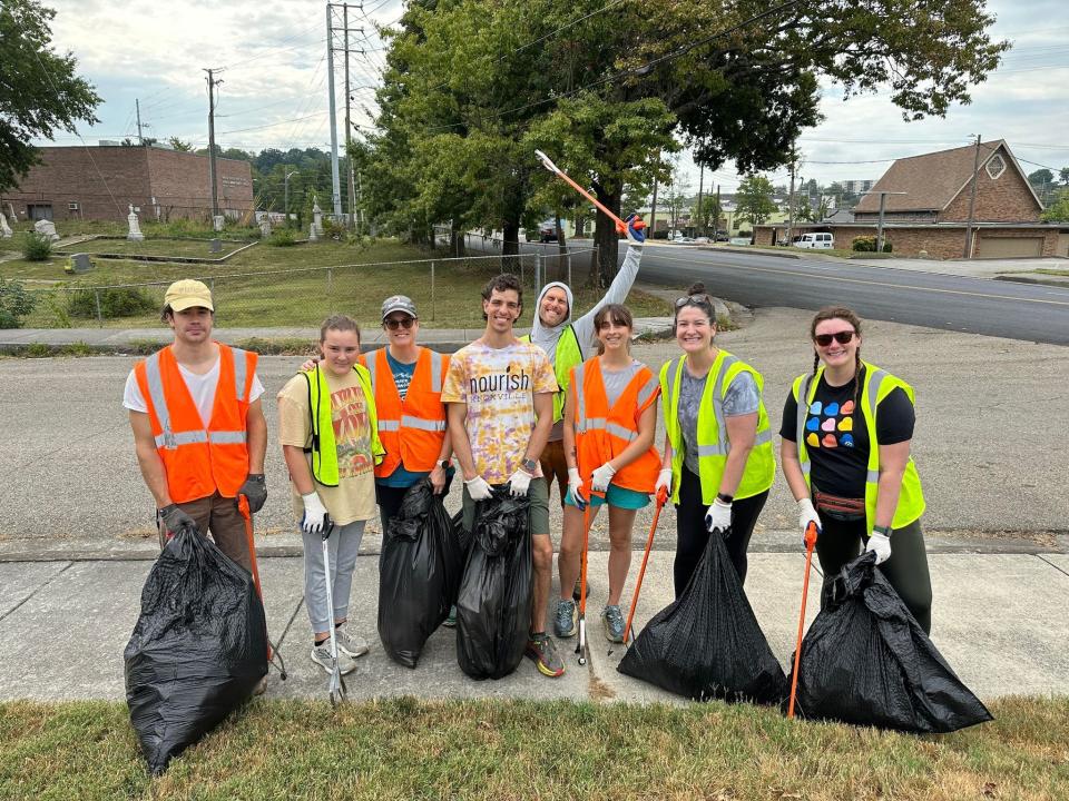 The Real Good Kitchen team at the recent East Knoxville Community Cleanup hosted by Keep Knoxville Beautiful. Sept. 16, 2023