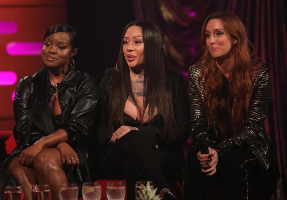The original members of the Sugababes appearing on Graham Norton last year (Photo: Isabel Infantes - PA Images via Getty Images)