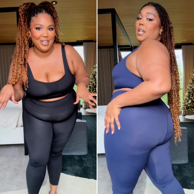 Lizzo Looks Snatched in Figure-Flattering Bra and Leggings From