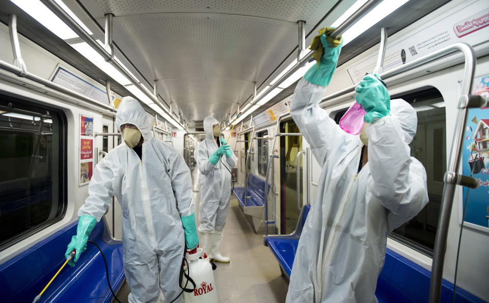 Image: Subway train in Tehran (Sajjad Safari / AP)