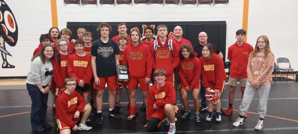 The Reading Ranger wrestling team took second place at the Homer Invitational.