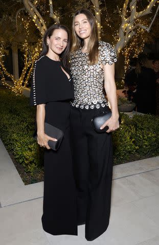 <p>Stefanie Keenan/Getty</p> Kristin Davis and Jessica Biel