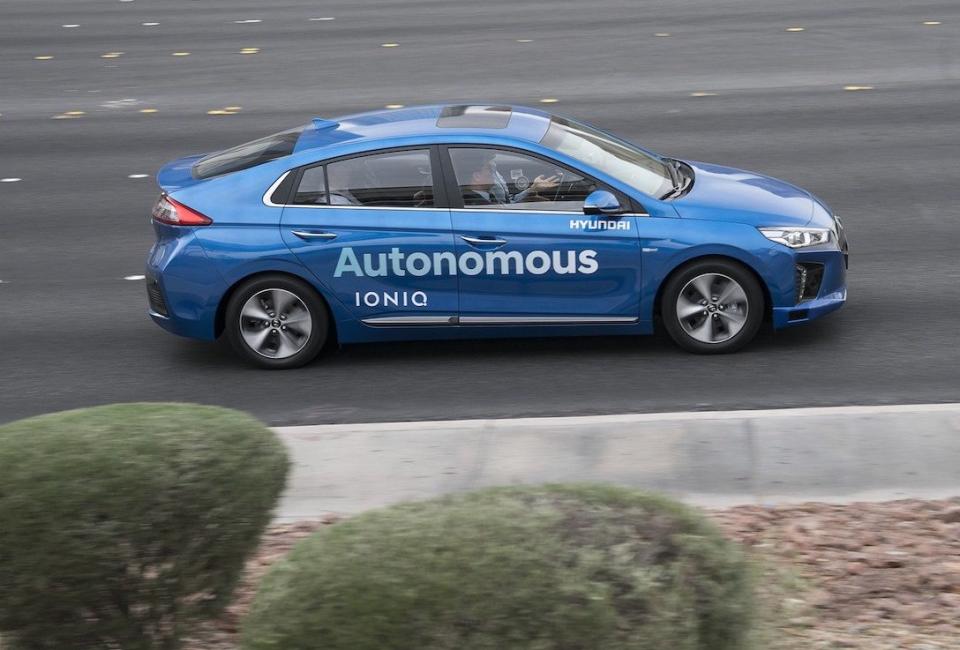 Hyundai autonomous Ioniq model vehicle