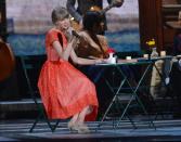 NASHVILLE, TN - NOVEMBER 01: Taylor Swift performs during the 46th annual CMA Awards at the Bridgestone Arena on November 1, 2012 in Nashville, Tennessee. (Photo by Jason Kempin/Getty Images)