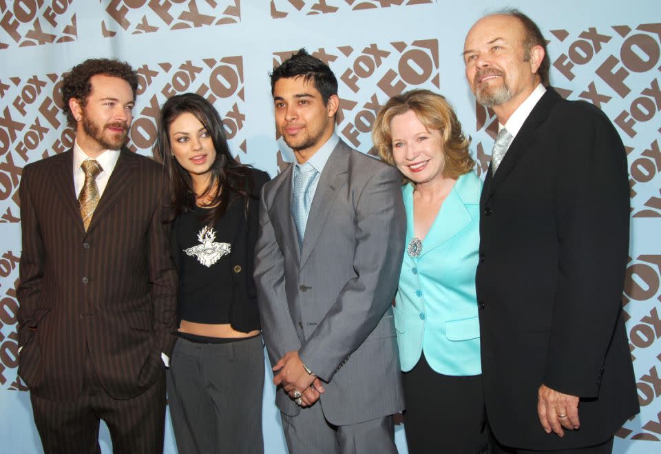 He is best known for his role in That '70s Show, seen here with the cast in 2005. Source: Getty