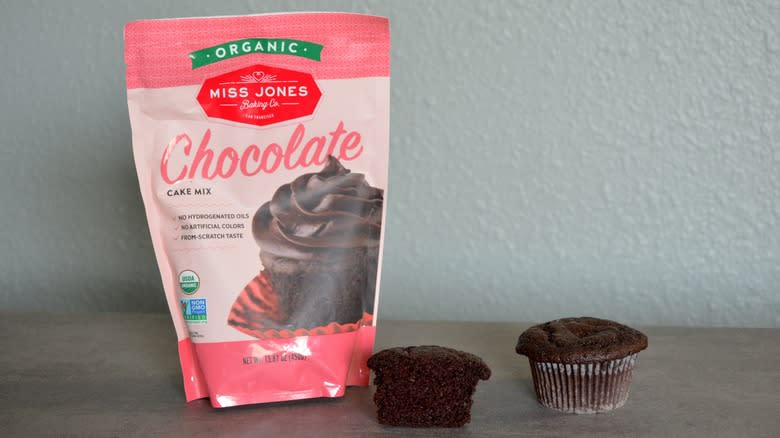 Miss Jones cake mix bag