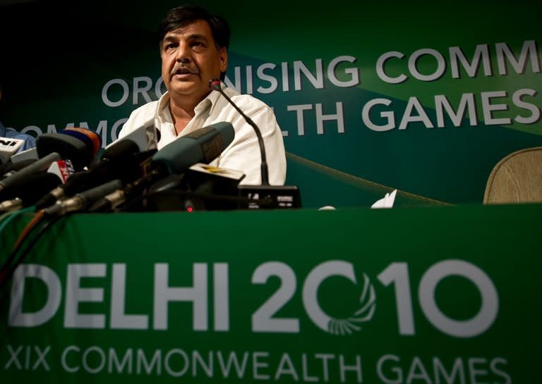 Lalit Bhanot is pictured at a press conference in New Delhi on August 5, 2010. Bhanot, Suresh Kalmadi's deputy during the Commonwealth Games, is also facing charges