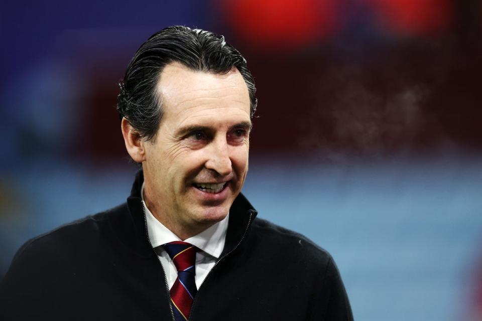 Unai Emery’s Aston Villa have won 14 Premier League games in a row at home – including Wednesday’s victory over champions Man City  (Getty)