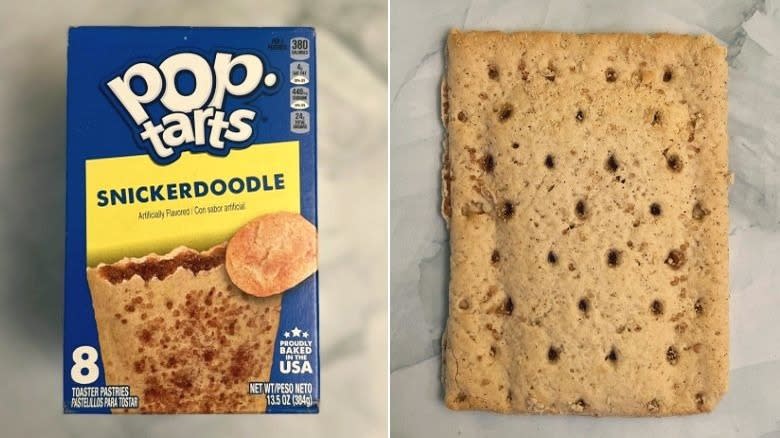 Snickerdoodle box and Pop-Tart