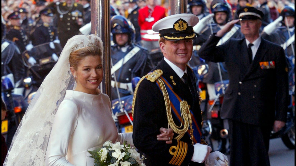 <p> Prince Willem-Alexander of the Netherlands and Máxima Zorreguieta Cerruti met at a party in Seville, Spain in 1999. The future Dutch monarch decided initially to keep his royal status a secret from the Argentine, who was working at Deutsche Bank in New York at the time. They married in 2002, became king and queen in 2013 and have three children, Princesses Amalia, Alexia and Ariane. </p>